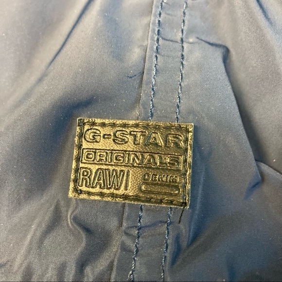 G-STAR RAW Sz M Overshirt Raincoat Wind Breaker Hooded Jacket - Picture 13 of 13